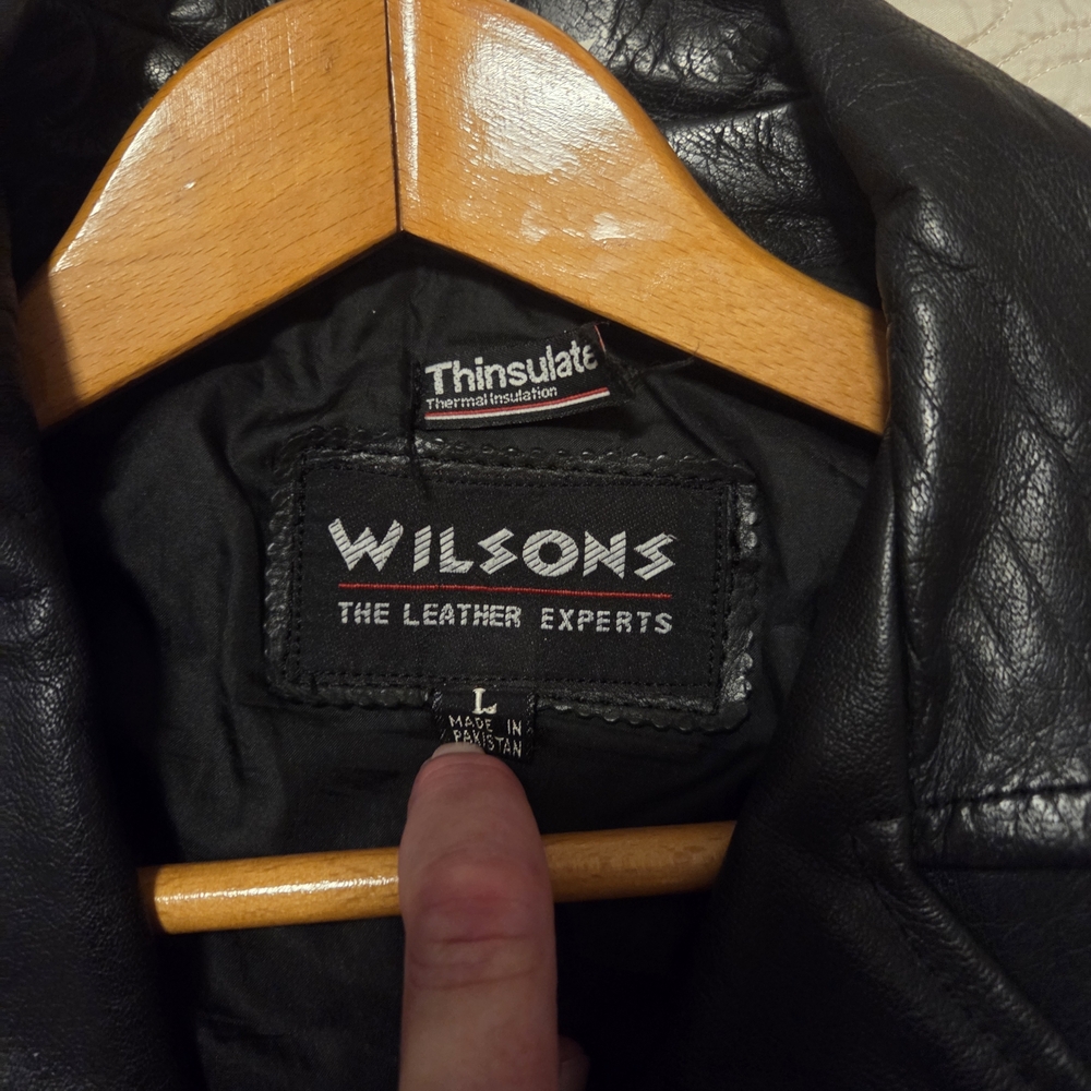 Wilson Black Performance Leather Jacket - image 3